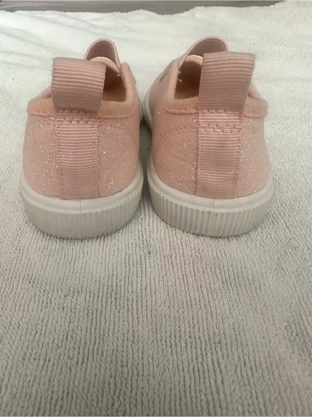 Girls' Glitter Mary Jane Slip-On Shoes in Light Pink